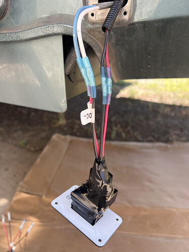 New switch wired in