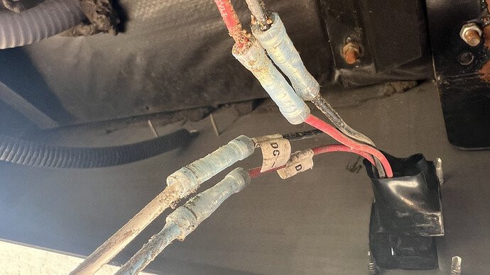 Old switch with the wiring removed from the loom.